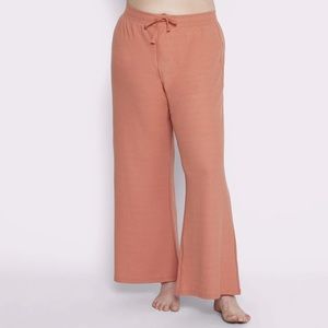 Parade Cozy Waffle Casual Wide-Leg Pants in Gingersnap